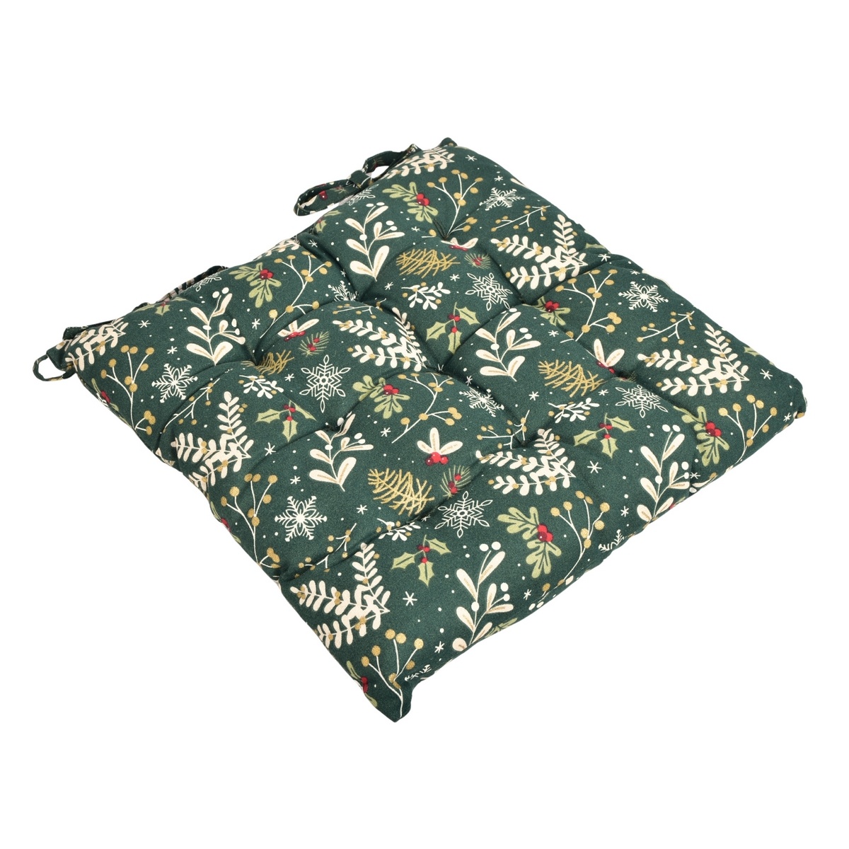 Pikowana poduszka Zielone Święta BożegoNarodzenia, 40 x 40 cm