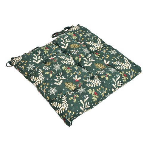 Pikowana poduszka Zielone Święta BożegoNarodzenia, 40 x 40 cm