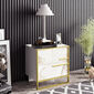 Stolik nocny Polka White