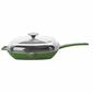 LAVA Metal Tigaie grill din fontă cu capac verde,28 x 28 cm