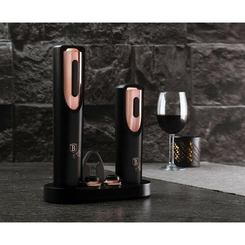 Berlinger Haus Tirbușon și pompă de vid pentru vinBlack Rose Collection