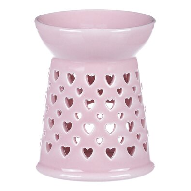 Porcelán aromalámpa Pink, 11 x 11 x 14 cm