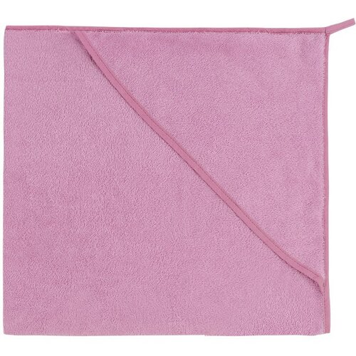 Ręcznik kąpielowy dla bobasów z kapturkiem różowy, 80 x 80 cm