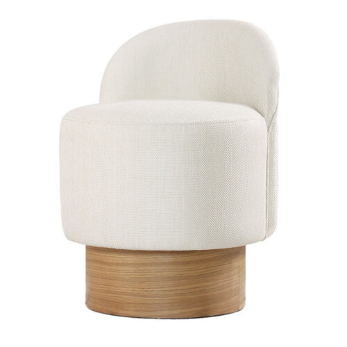 Taboret Barren Pouf Cream