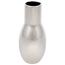 Keramická váza Belly, 9 x 21 x 9 cm, stříbrná