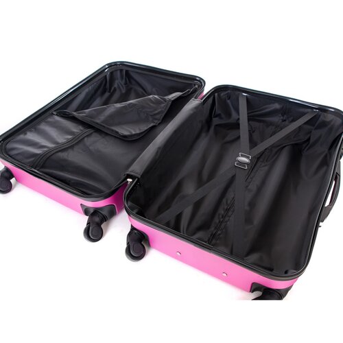 Pretty UP Cestovní skořepinový kufr ABS07 L, fialová
