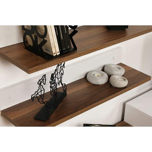 Ansamblu de mobilier TV Nirvana Teak and White