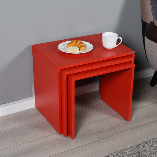 Masă pliabilă SHP Red, 3 buc