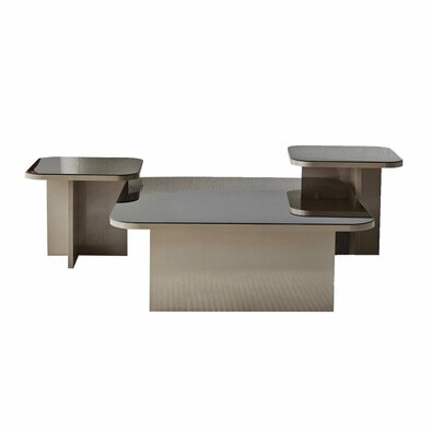 Set de măsuțe de cafea Jazz Beige and Bronze