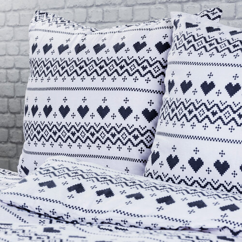 4Home Pościel flanelowa Nordic Love, 140 x 200 cm, 70 x 90 cm