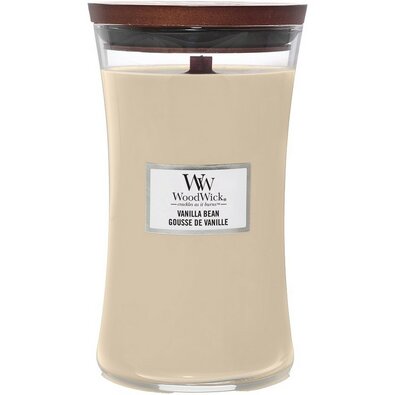 WoodWick Vonná sviečka váza veľká Vanilla Bean, 609 g