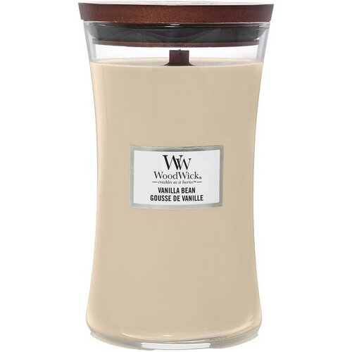 WoodWick Ароматична свічка у великій вазі Vanilla Bean, 609 г