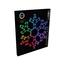 RGB Vianočná LED dekorácia Colouring snowflake 90 LED, 50 x 43 cm