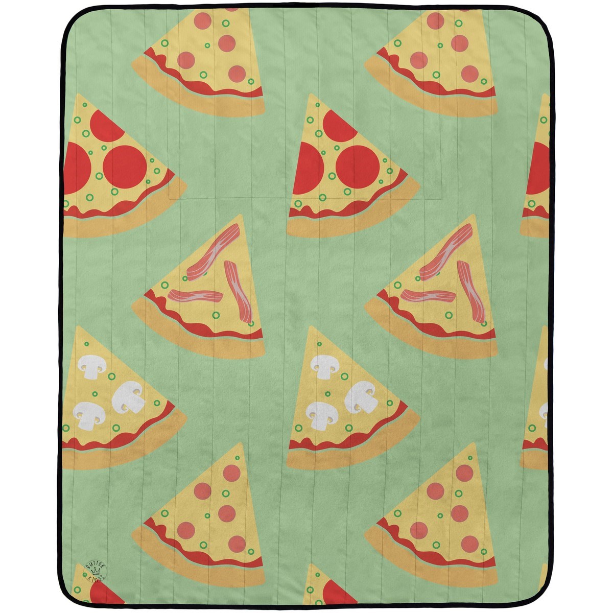 Butter Kings Kempingová deka Tasty pizza, 145 x 180 cm