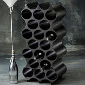 Stojak na wino SET-UP, czarny