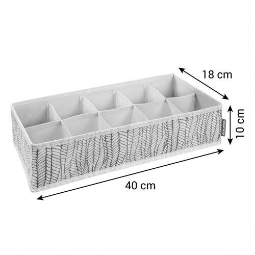 Tescoma Organizator pentru șosete și lenjerieFANCY HOME, 40 x 18 x 10 cm, crem