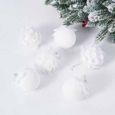 4Home Zestaw ozdób świątecznych Sparkly, 6 szt.