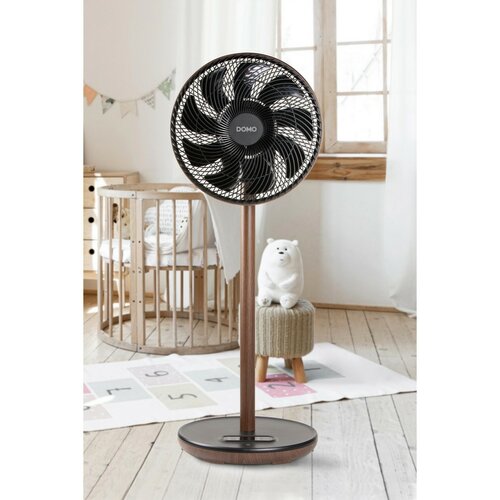 DOMO DO8155 stojanový ventilátor s osciláciou WoodStyle