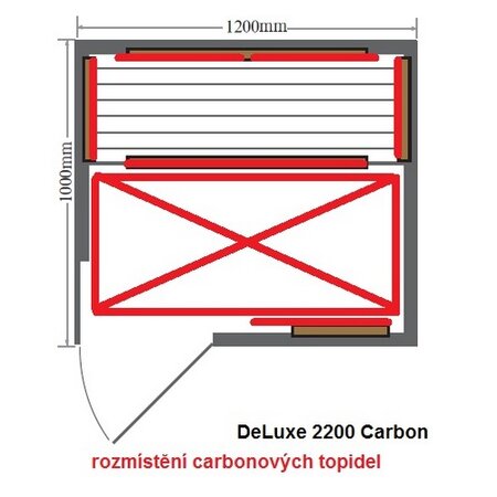 Infrasauna DeLuxe 2200 Carbon