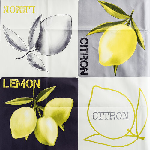 Ubrus vinylový Citron, 140 x 160 cm