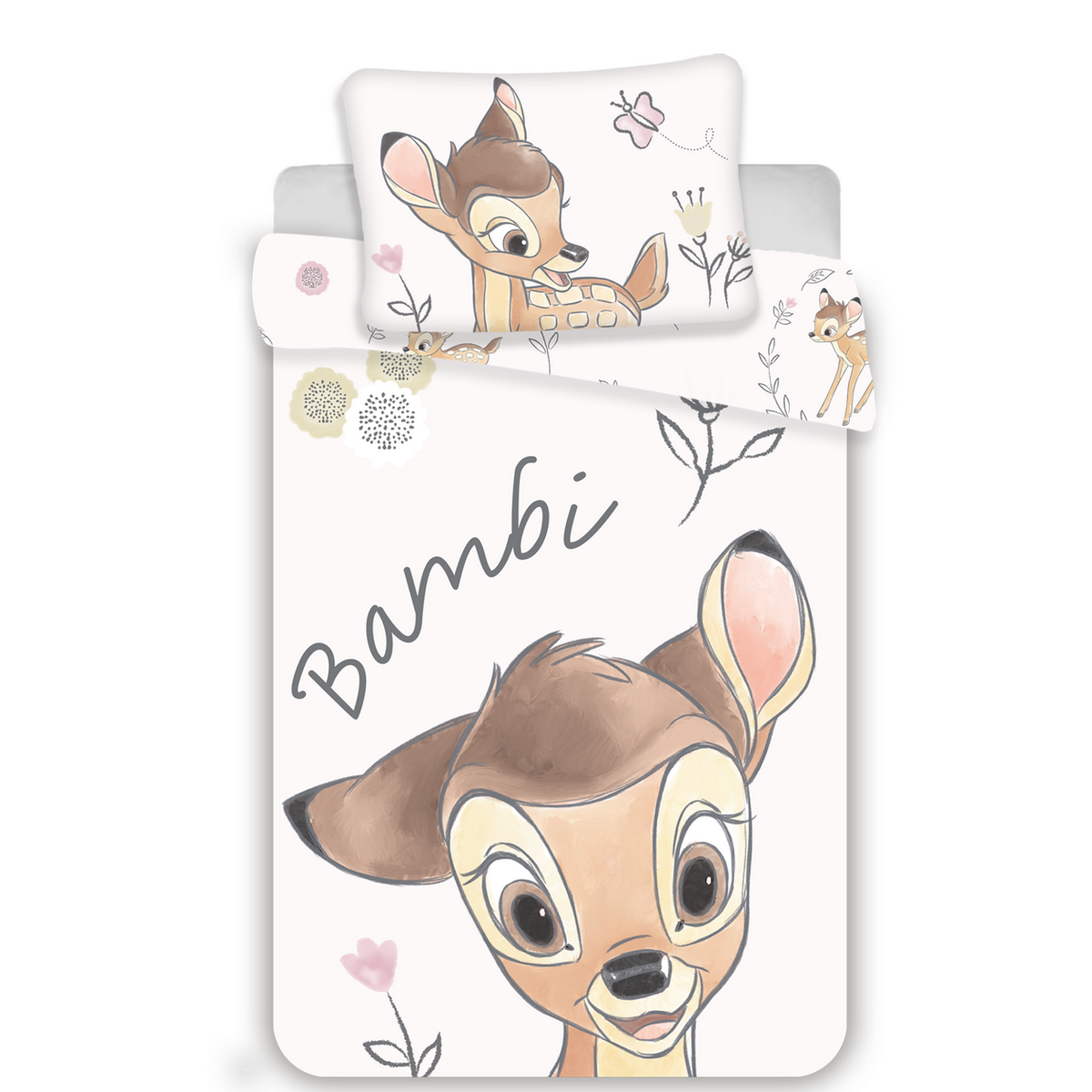 Obrázok Bavlnené obliečky do postieľky srnček Bambi  100x135