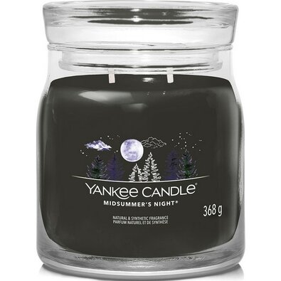 Yankee Candle Signature Midsummer’s Night illatgyertya, közepes méretű, 368 g