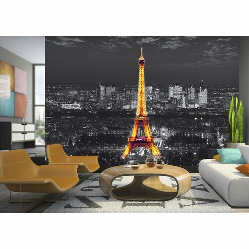 Fototapeta XXL Wieża Eiffela w nocy 360 x 270 cm, 4 części