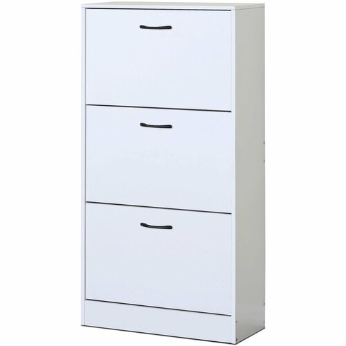 Sklopná botnica s 3 priehradkami COMPACT White, biela
