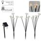 Aldotrade Lampa solární Houbičky, sada 3ks,v. 43cm, 15 LED, teplá bílá