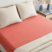 4Home Jersey IDEAL lepedő, korall színű, 200–220 x 200 cm