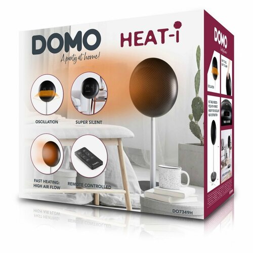 DOMO DO7349H meleglevegő ventilátor kerámiafűtéssel