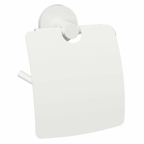 Levně Sapho XR732W X-Round White držák toaletního papíru s krytem, bílá