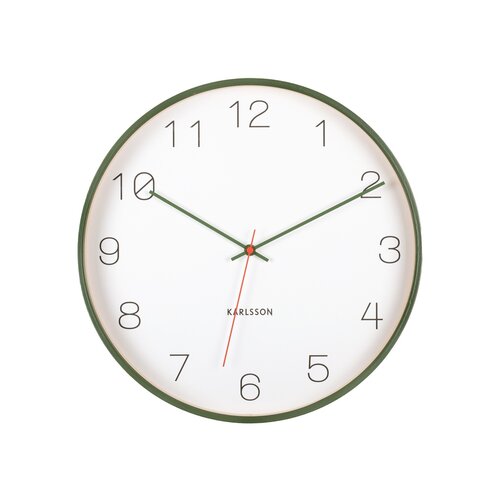 Karlsson 5926GR dizajnové nástenné hodiny 40 cm, zelená