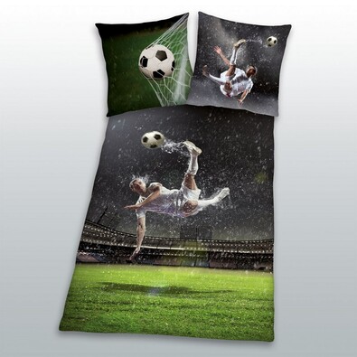 Bavlněné povlečení Soccer, 140 x 200 cm, 70 x 90 cm
