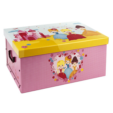 Dětský úložný box Princess, růžová