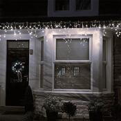 Solight 1V401-WW Weihnachts-LED-Anhänger  Eiszapfen 360 LED, Warmweiß, 9 m