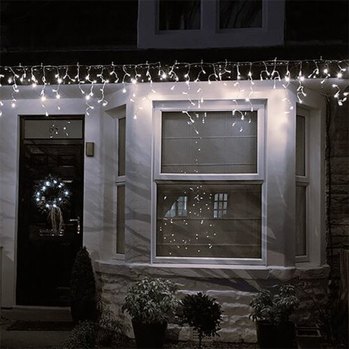 Ghirlandă LED de Crăciun Solight 1V401-WW Țurțuri cu 360 de LED-uri, alb cald, 9 m