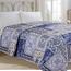 Narzuta na łóżko Orient niebieski, 140 x 220 cm