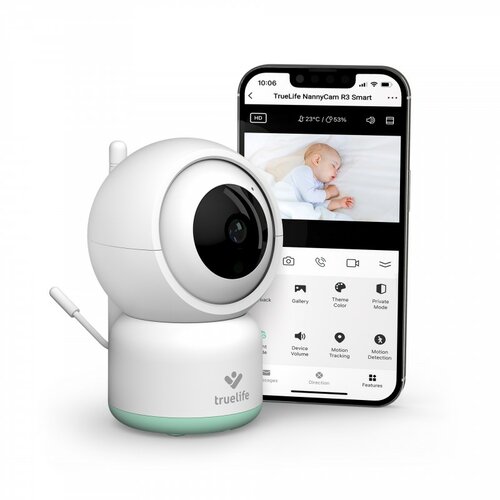 TrueLife NannyCam R3 intelligens bébiőralkalmazással