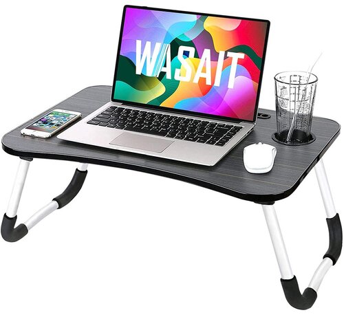 Stolik na laptopa, czarny
