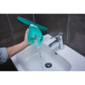 Leifheit vysavač na okna Window Cleaner s mopem a 43 cm tyčí + sací hubice 17 cm - černá 51016