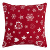 Vianočná obliečka na vankúšik červená, 40 x 40 cm