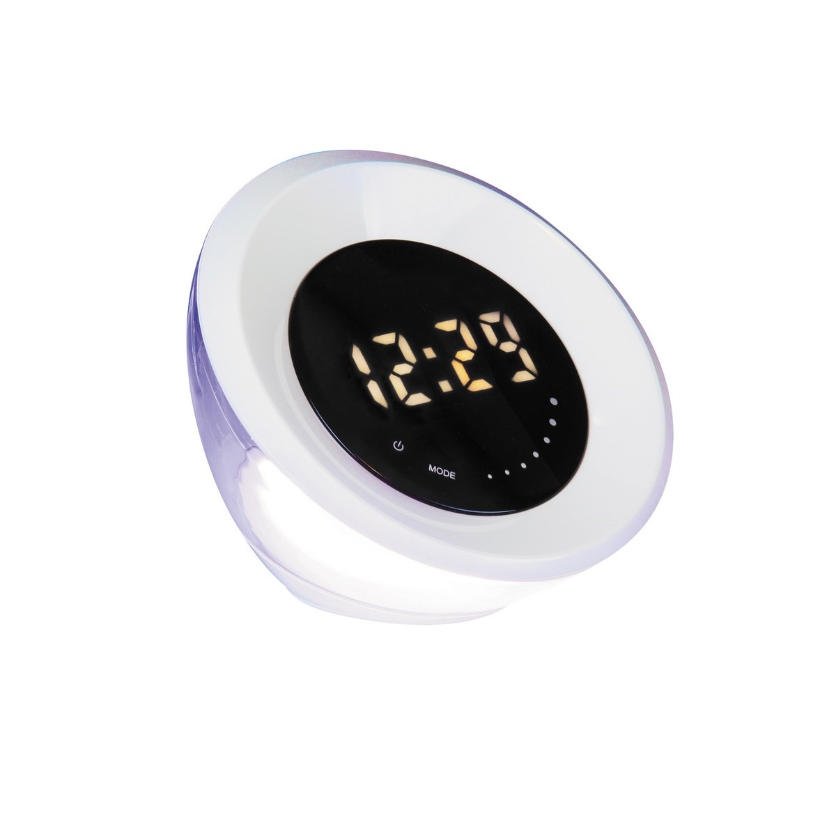 Rabalux 4449 Aurora stolní LED lampa s budíkem, bílá