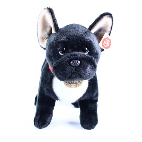 Rappa Plišasti francoski buldog z ovratnico, 30 cm