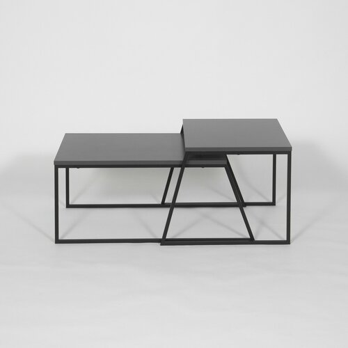 Zestaw stolików konferencyjnych Orta Black and Anthracite, 2 szt.