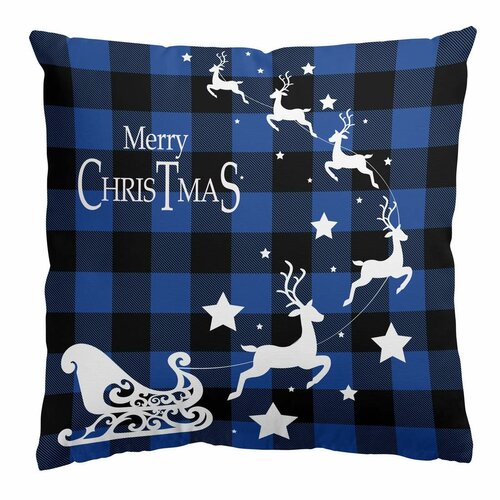 Різдвяна подушка Velvet Merry Santa, 45 x 45 см