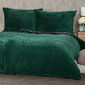 Lenjerie de pat din microflanel 4Home Stripe verde, 140 x 200 cm, 70 x 90 cm