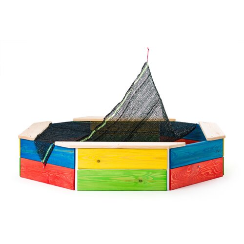 Woody Pískoviště leseno barvito, 130 x 130 x 26 cm