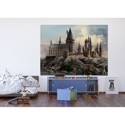 Gyermek fotó tapéta Harry Potter Roxfort 252 x 182cm, 4 részből áll