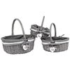 Komplet pletenih košar Amber, 3 kos